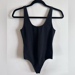 Wilfred Free black thong bodysuit, size small NWOT